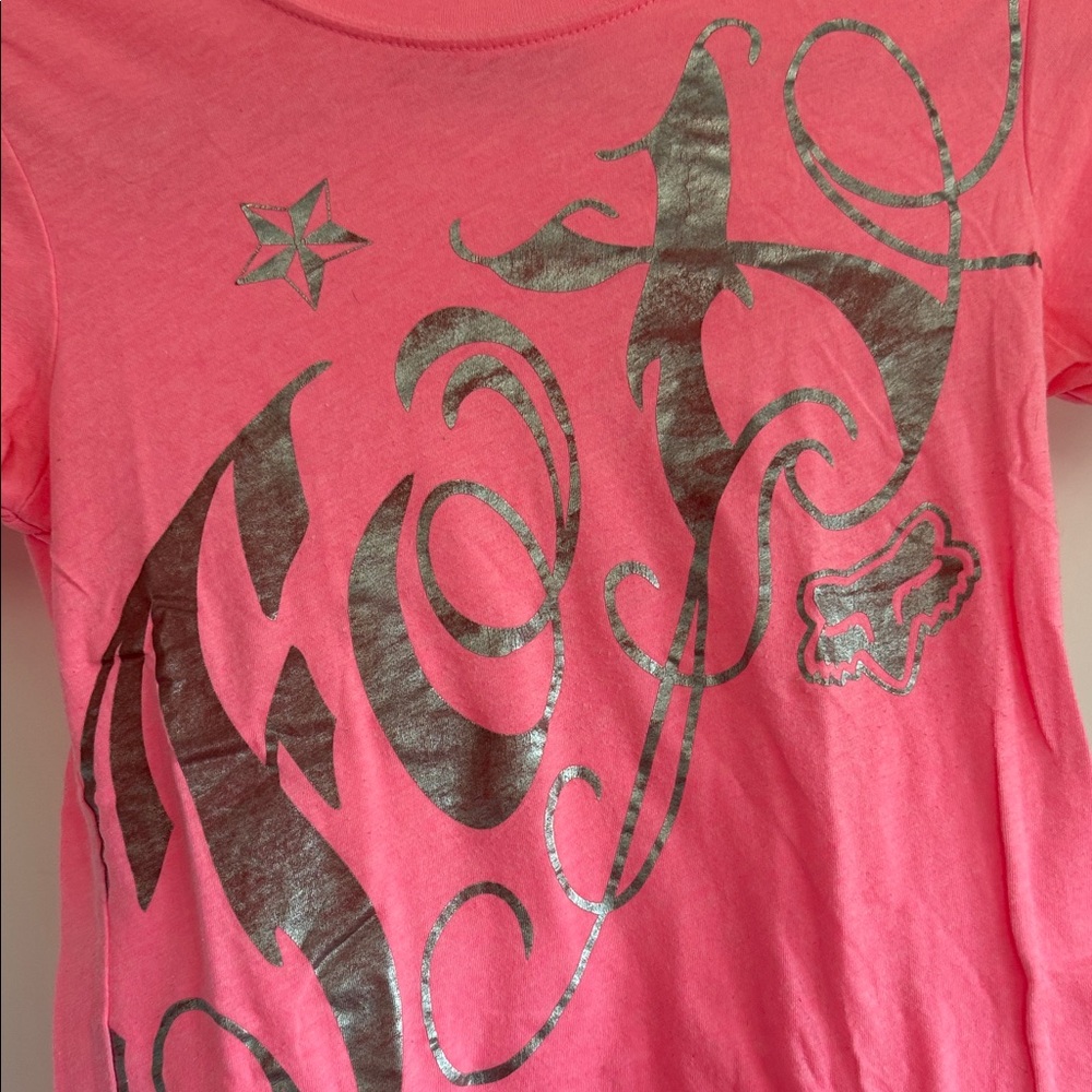 FOX BRAND PINK T-SHIRT - EUC - Picture 4 of 10